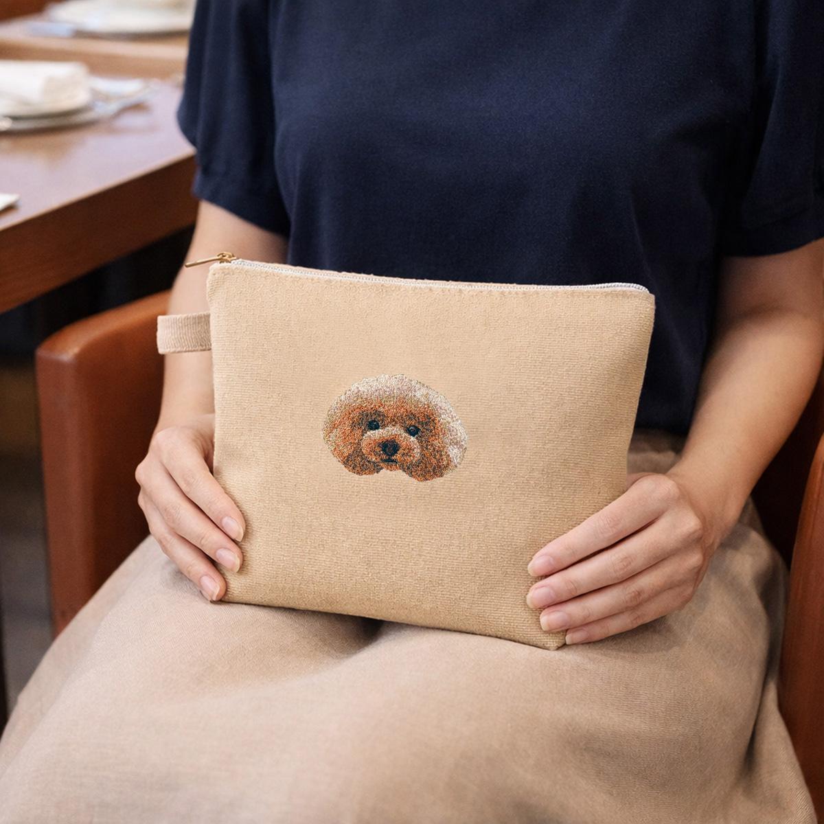 選べる犬のリアル刺繍バッグ｜うちの子みたいな刺繍｜名入れOK｜トート/ポーチ | 7枚目